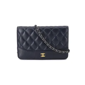 Chanel Navy Wallet On Chain Gabrielle
