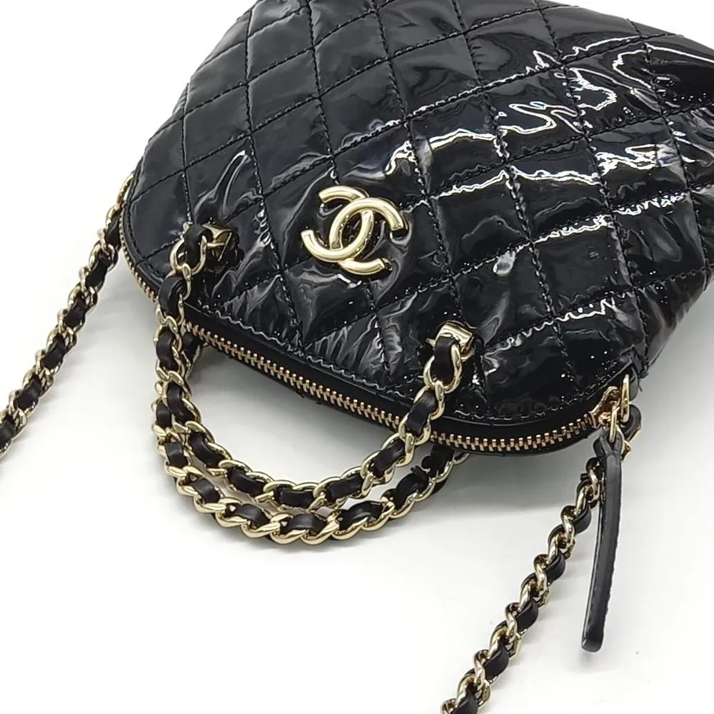 Chanel Patent Mini Tote And Cross Bag (7455898)