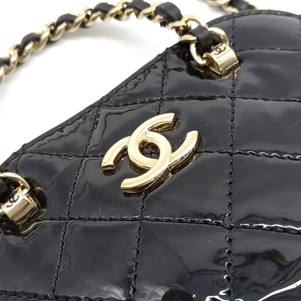 Chanel Patent Mini Tote And Cross Bag (7455898)