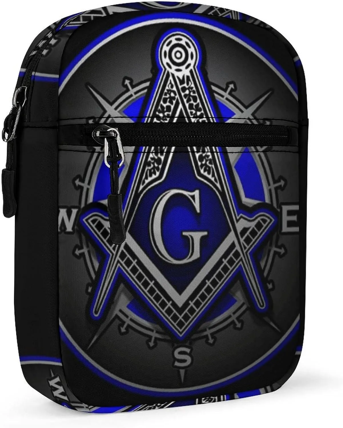 Charitable Freemason Logo Art Crossbody Bag Small Shoulder Bag Waterproof, Lightweight And Convenient