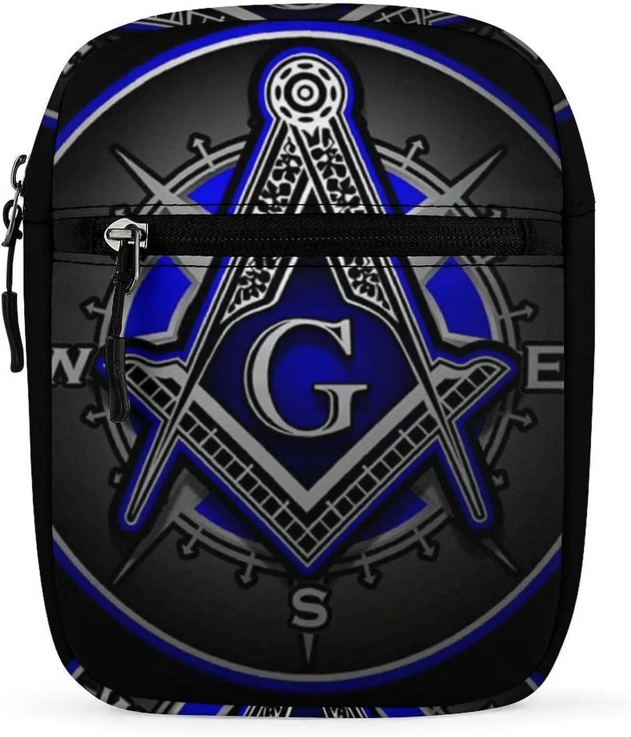 Charitable Freemason Logo Art Crossbody Bag Small Shoulder Bag Waterproof, Lightweight And Convenient