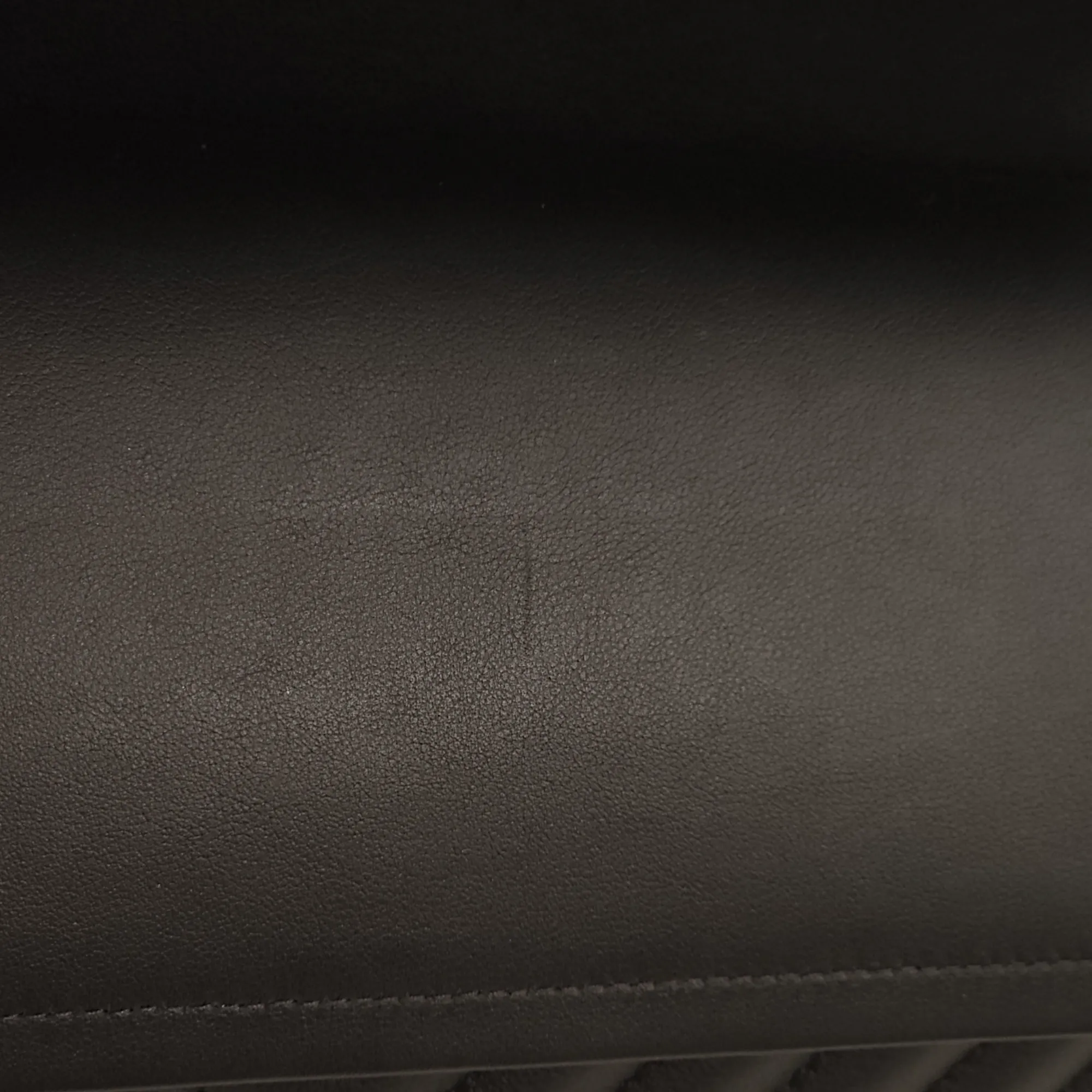 Chevron Double Flap Jumbo Black Shoulder Bag in Lambskin, Palladium hardware