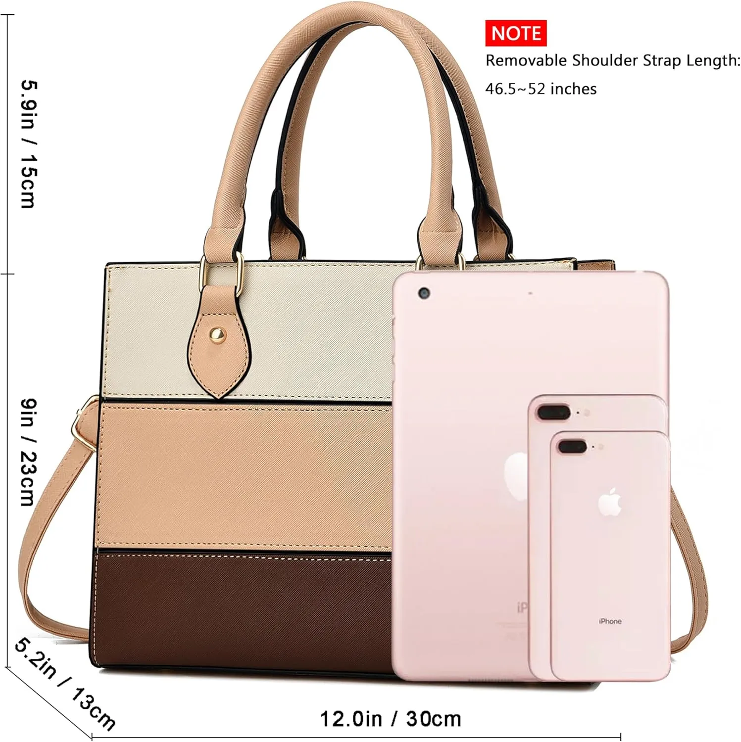 CHICAROUSAL Crossbody Purses and Handbags for Women PU Leather Tote Top Handle Satchel Shoulder Bags
