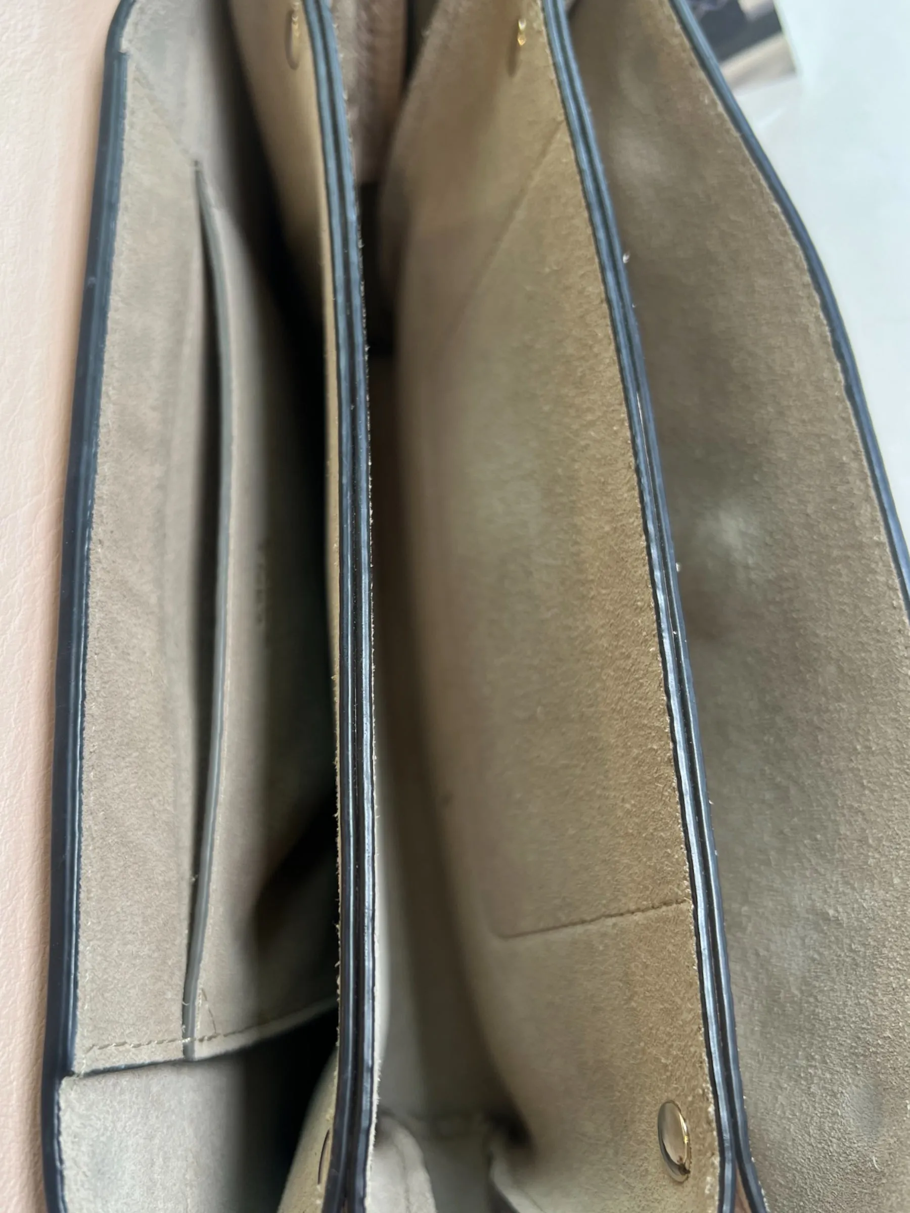 Chloe Pink Leather & Tan Suede Faye Crossbody