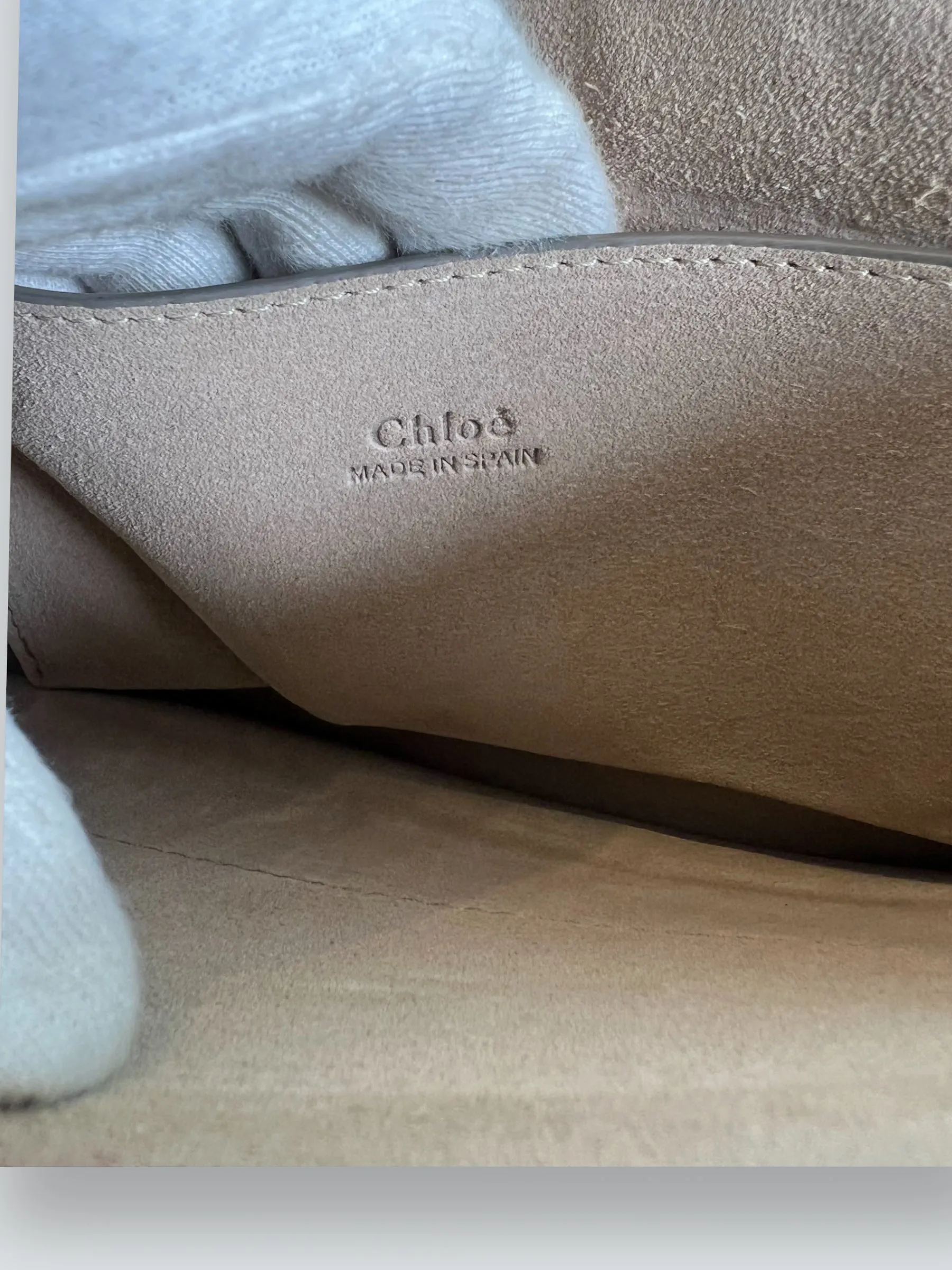 Chloe Pink Leather & Tan Suede Faye Crossbody