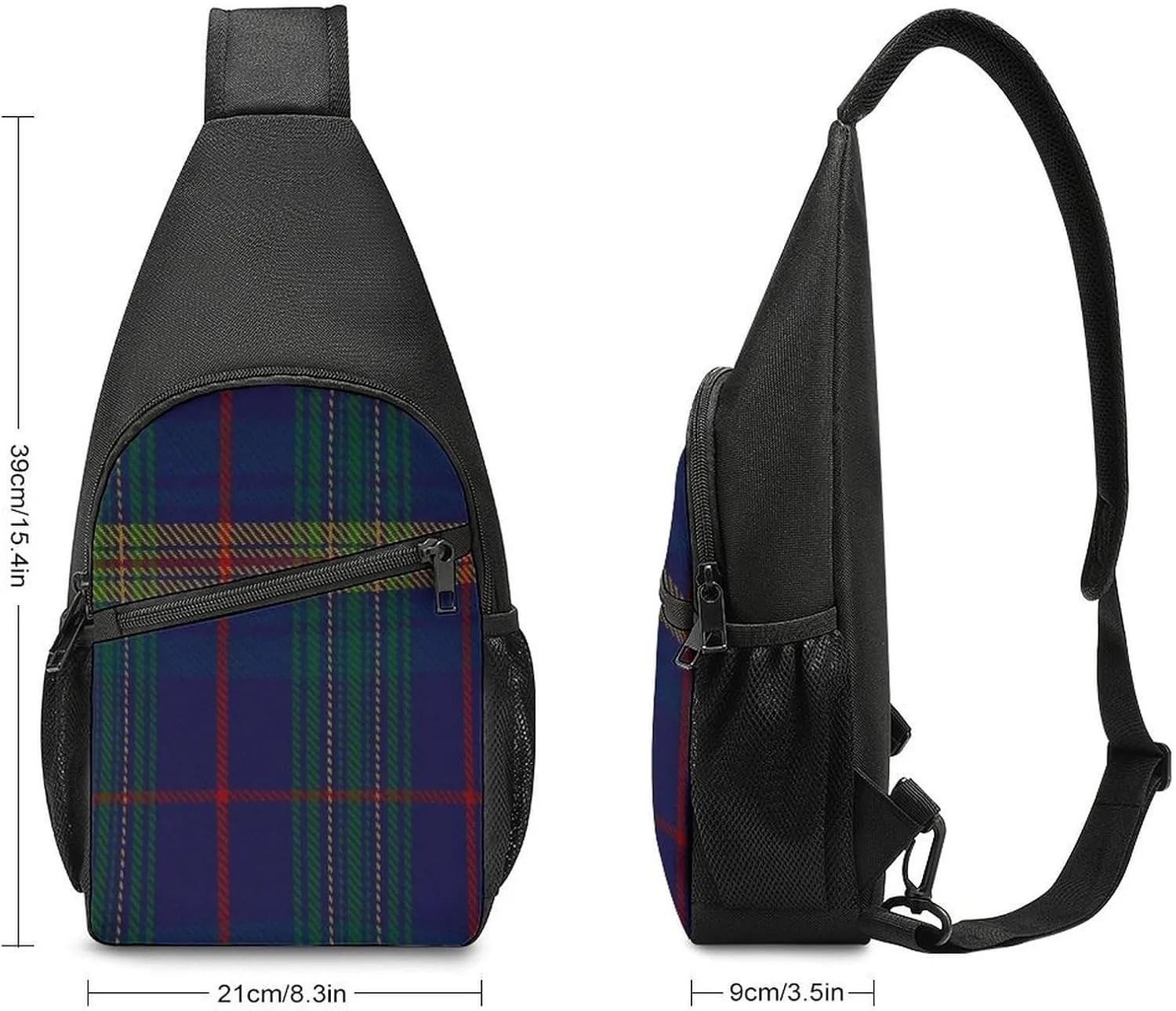 Clan Stevenson Tartan Portable Chest Bag, Large Capacity Single Shoulder Chest Bag