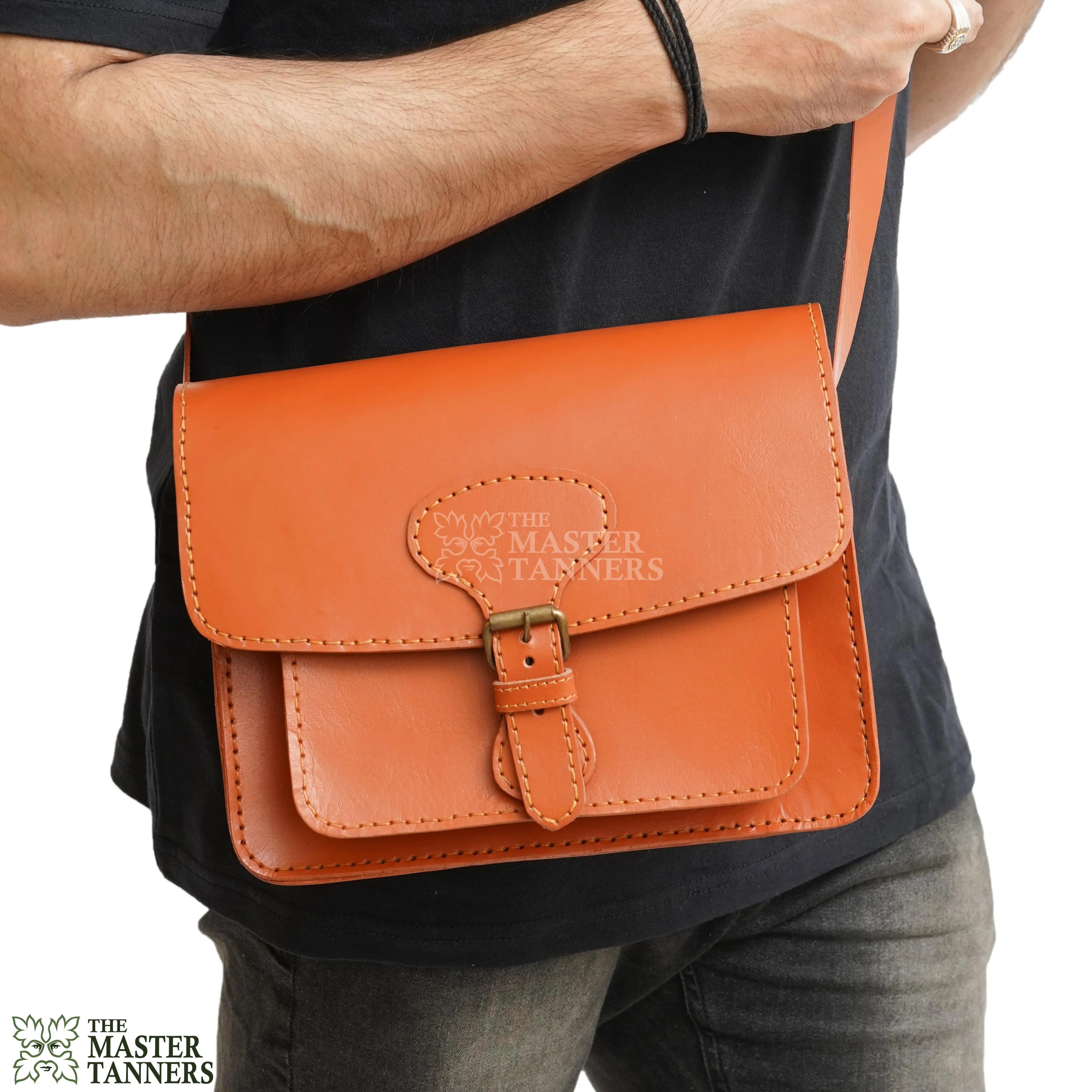 Classic Leather Crossbody Bag