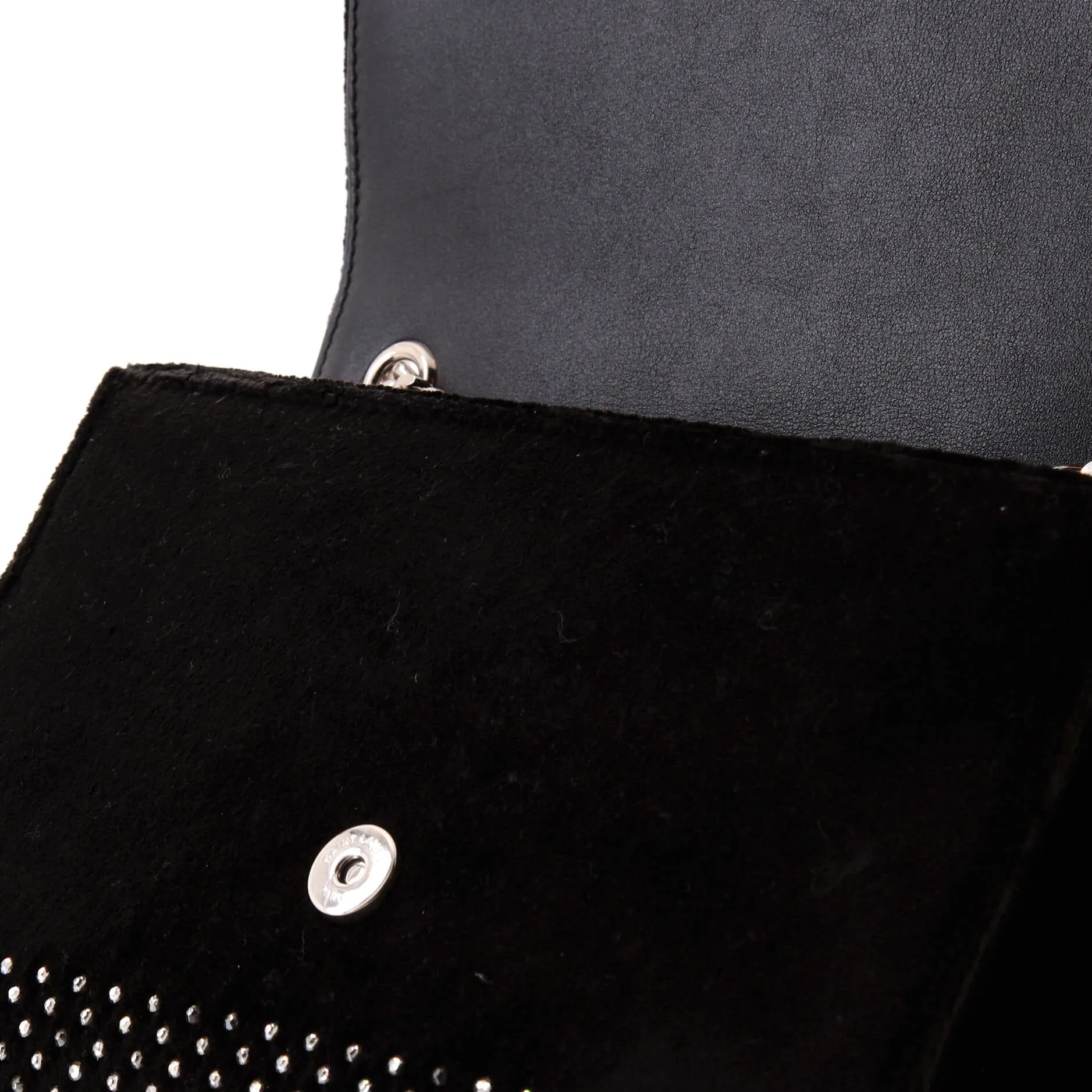 Classic Monogram Crossbody Bag Embellished Velvet Medium