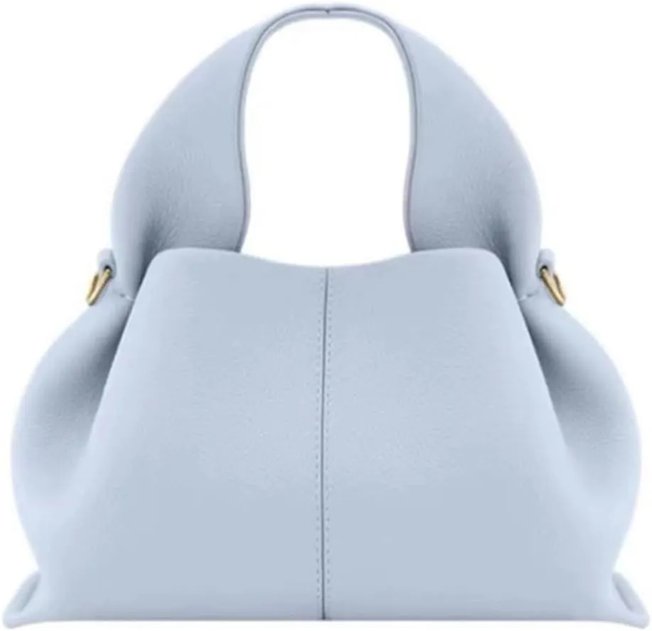 Cloud Silhouette Leather Handbag，Designer Leather Shoulder Bags, Retro Crossbody bag ，Purse Casual Dumpling Hobo Bag