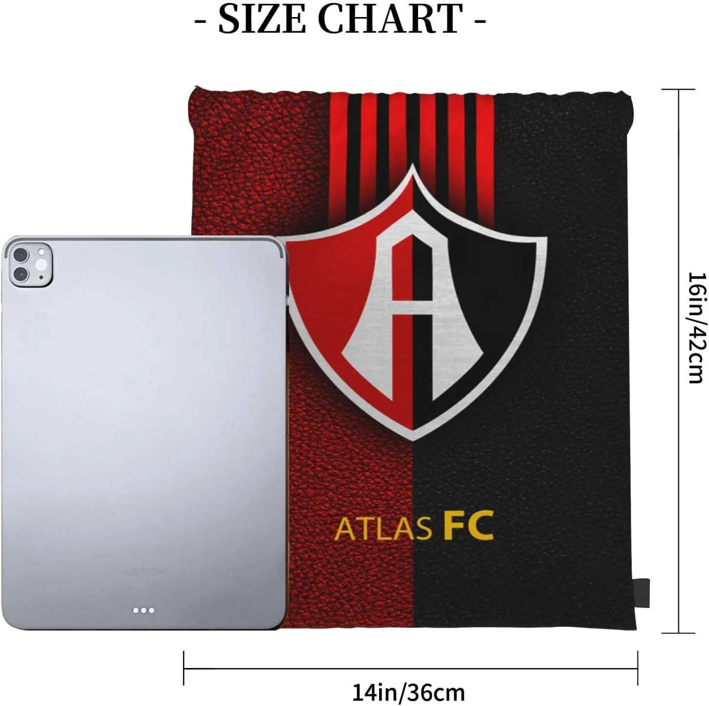 Club-Atlas-FC Drawstring Bag for Sports Fans Shopping Yoga Camping