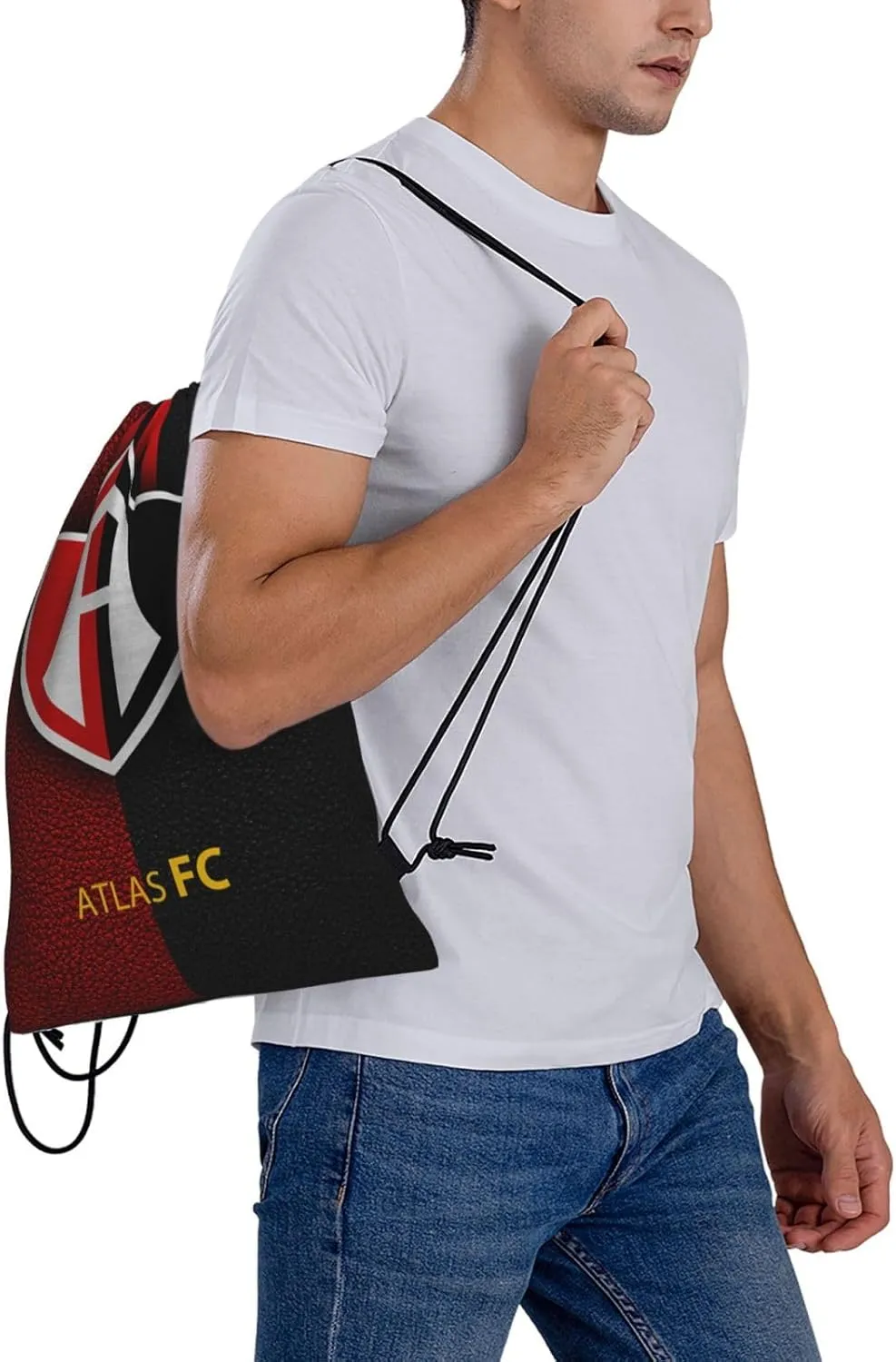 Club-Atlas-FC Drawstring Bag for Sports Fans Shopping Yoga Camping
