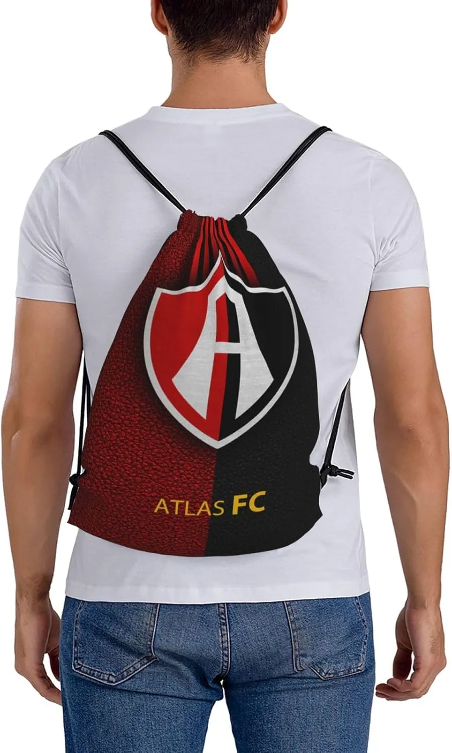 Club-Atlas-FC Drawstring Bag for Sports Fans Shopping Yoga Camping