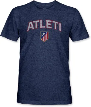 Club Atletico de Madrid Athletic Wordmark Vintage Triblend T-Shirt - Navy