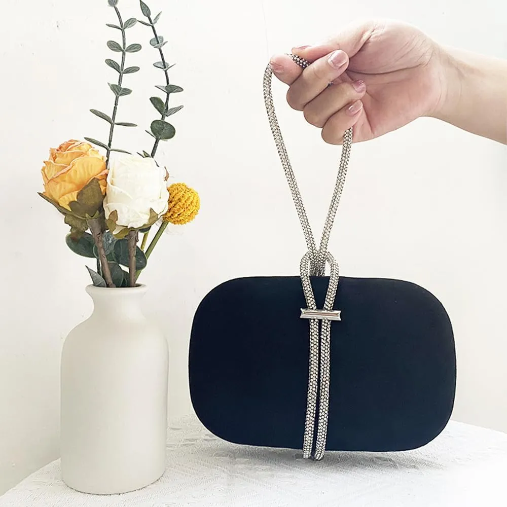 Clutch Purse for Wedding Velvet Evening Clutch Bags for Women Formal Crossbody Shoulder Bags for Party Cocktail Banquet Red