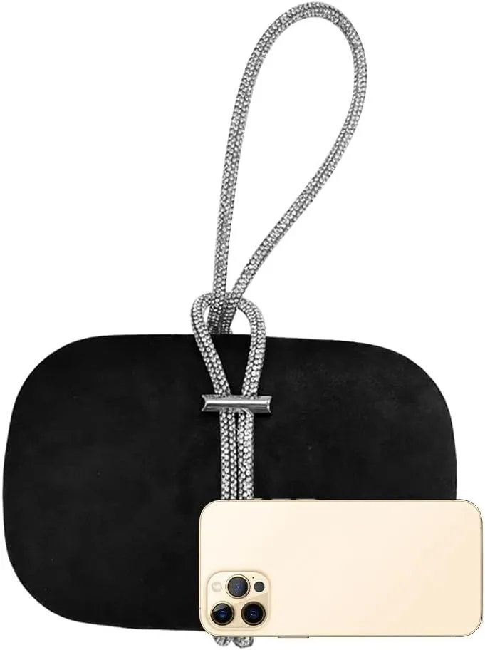 Clutch Purse for Wedding Velvet Evening Clutch Bags for Women Formal Crossbody Shoulder Bags for Party Cocktail Banquet Red