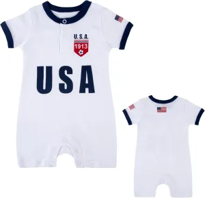 Cnins Soccer Baby Clothes - Matching Family Rompers 0-24M | Unisex Gifts for Futbol Game Days & Photo Shoots