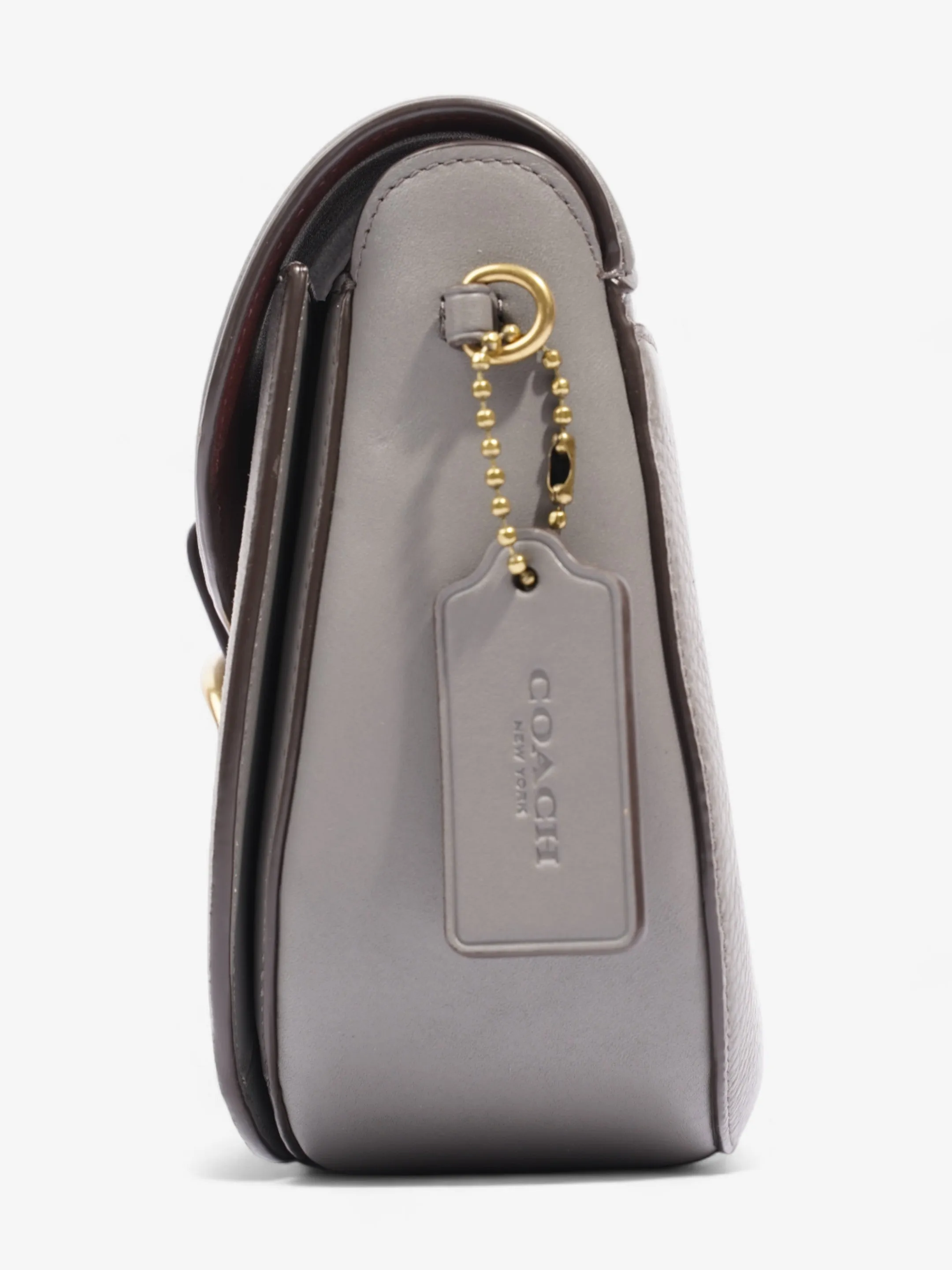 Coach Kat Saddle Grey Suede