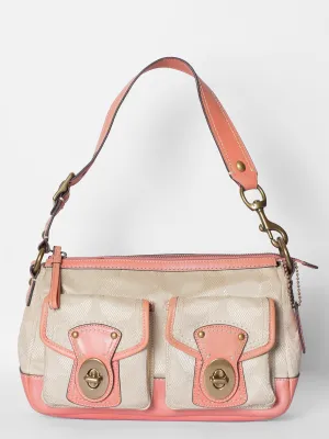 Coach Peach Pocket Shoulder Bag
