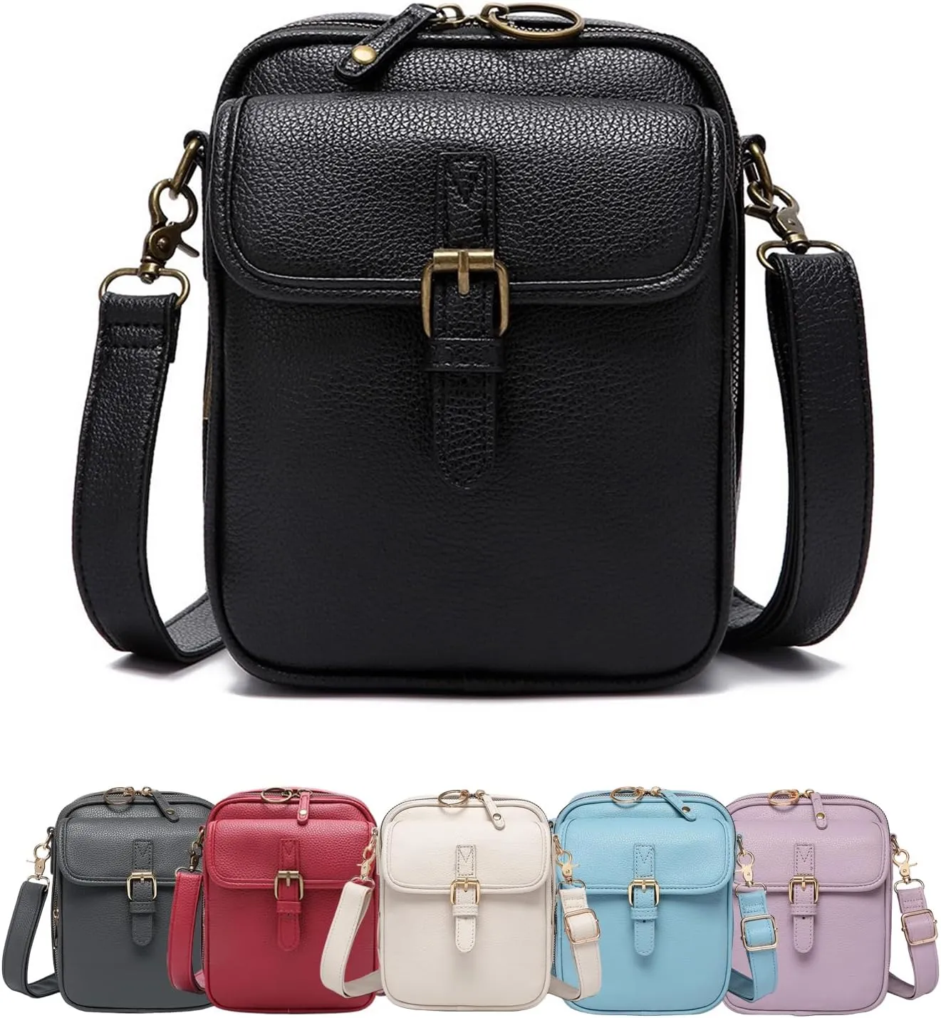 Collaboraten1 Crossbody Leather Bag Portable Urvashi Crossbody Leather Bag Tojoyride Anti Theft Shoulder Bags