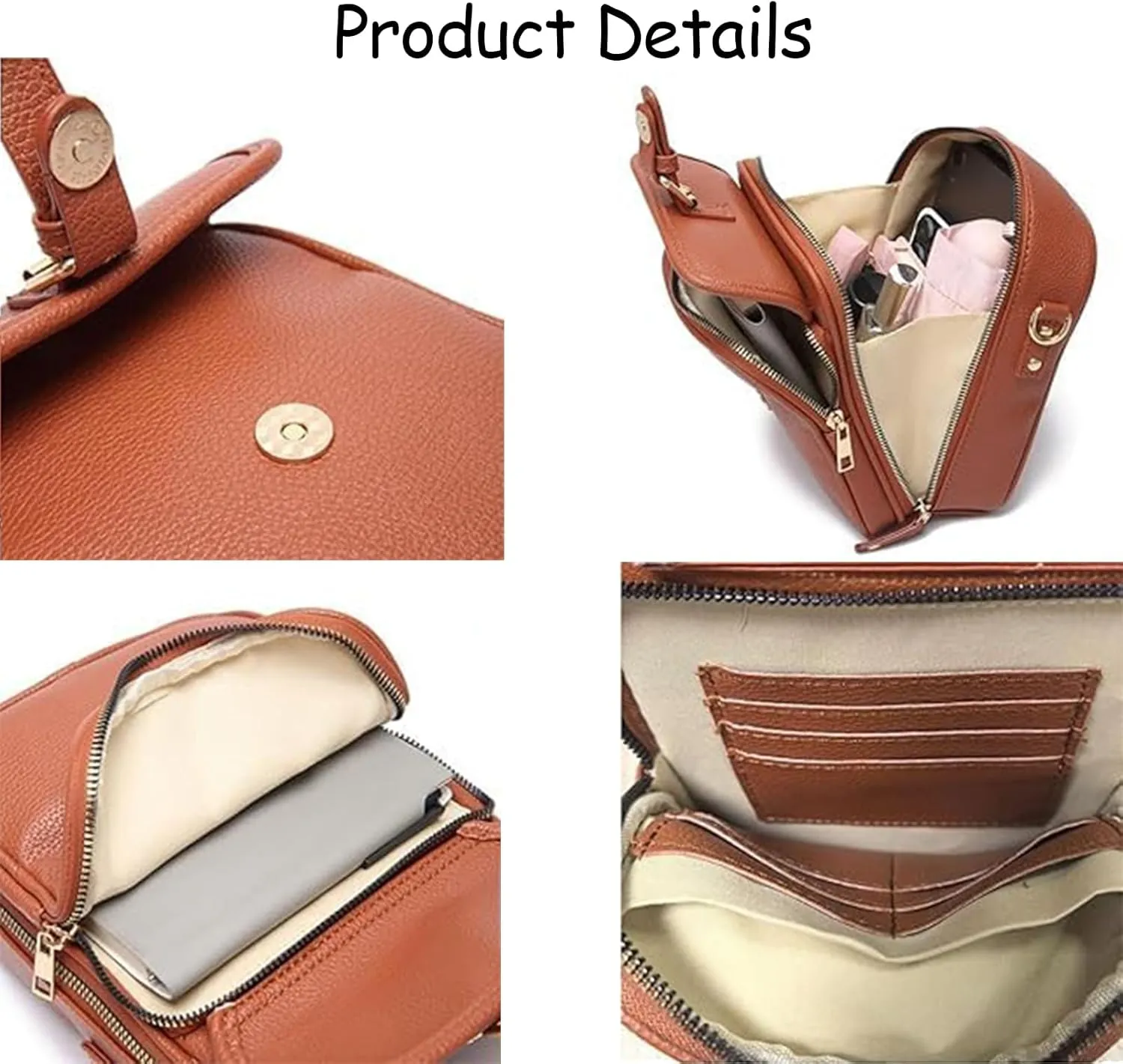 Collaboraten1 Crossbody Leather Bag Portable Urvashi Crossbody Leather Bag Tojoyride Anti Theft Shoulder Bags