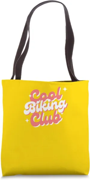 Cool Biking Club Cycling Mountain Road Adventure Tote Bag