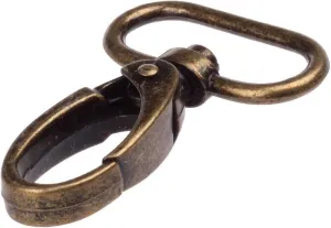 COTOWIN 1-inch Antique Brass Curved Lobster Clasps Swivel Trigger Clips Snap (Pack of 20)