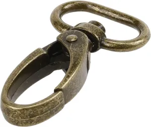 COTOWIN 3/4-inch Antique Brass Curved Lobster Clasps Swivel Trigger Clips Snap (Pack of 20)