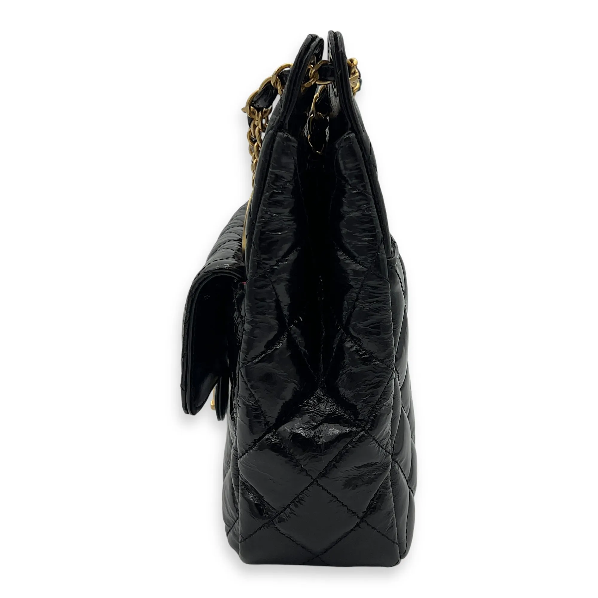 Crinkled Bag in Calfskin, Black Hobo Gold hardware Shoulder Seasonal sale Most-wanted