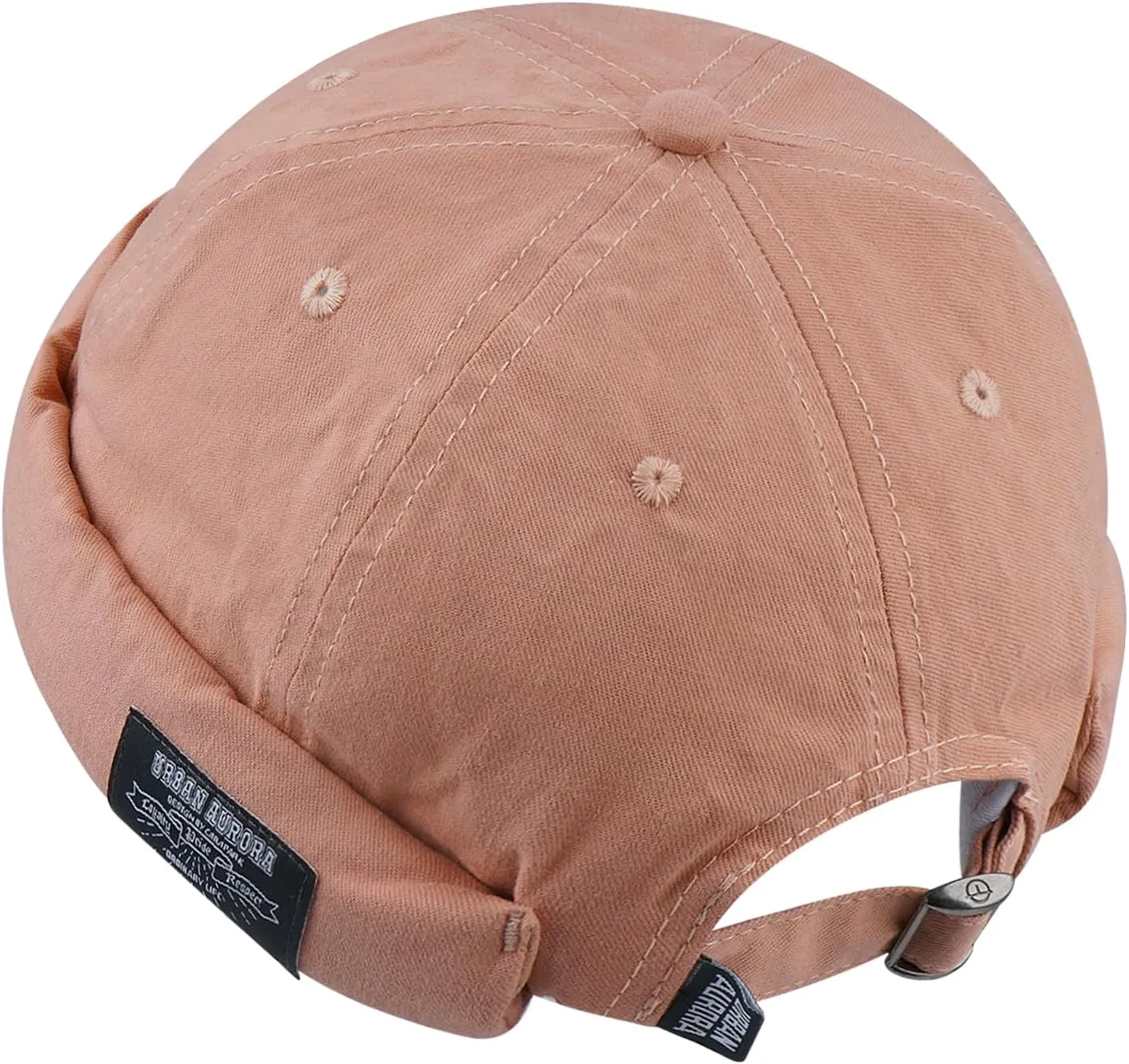 Croogo Brimless Docker Cap Unisex Rolled Cuff Harbour Hat Visor-Less Cap Cotton Beanie Landlord Hat Casual Sailor Skull Cap