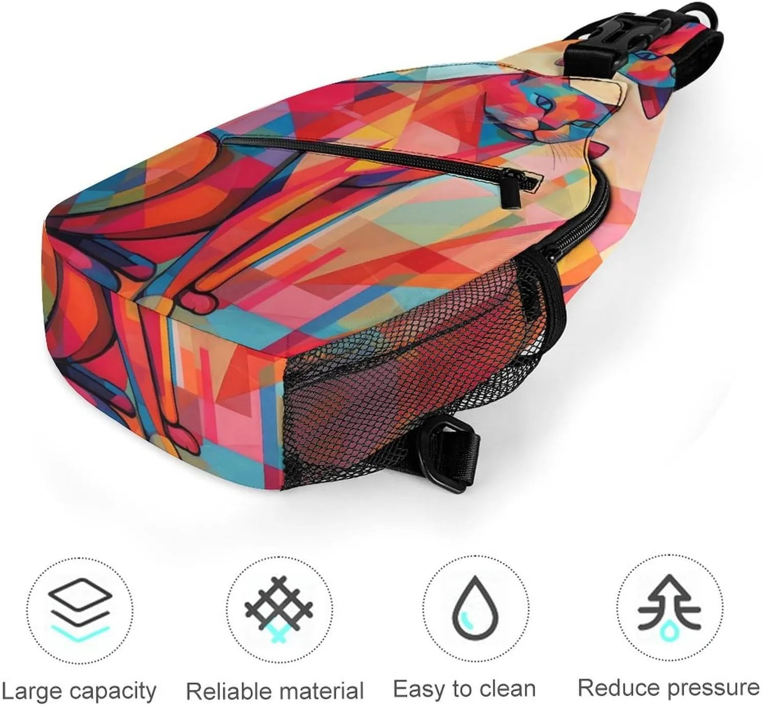 Crossbody Bag for Women Men Chest Bag Pirate Skull Sling Bag Crossbody Shoulder Bag Sling Backpack