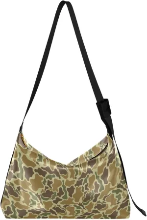 Crossbody Bag for Women Men Trendy Vintage Duck Hunter Leather Casual Hobo Shoulder Bags Purses with Adjustable Strap Fashion Large Sling Handbag
