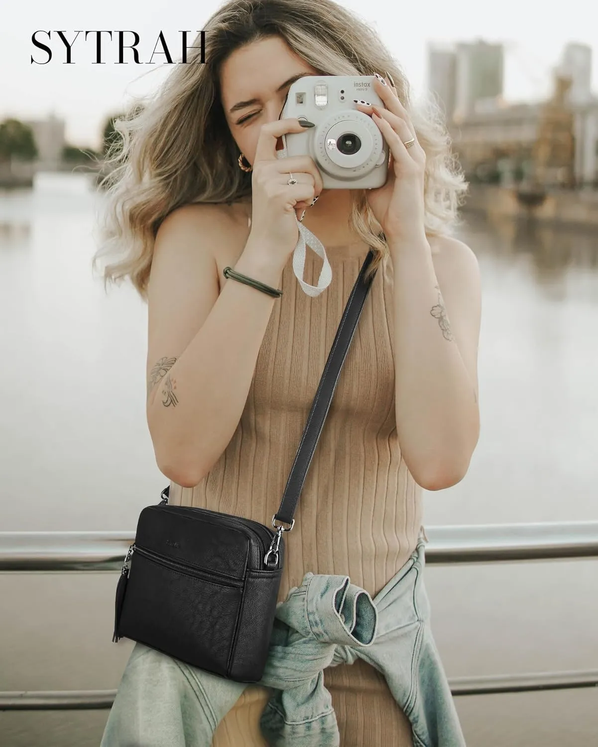 Crossbody Bags for Women, Crossbody Purse Soft Leather Purses for Women Shoulder Handbags with Tassel
