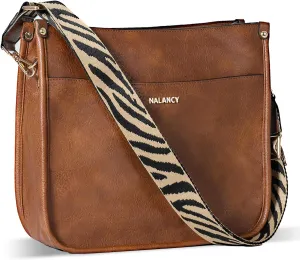 Crossbody Bags for Women Vegan Leather Hobo Handbag Fashion Shoulder Purses with Adjustable Strap