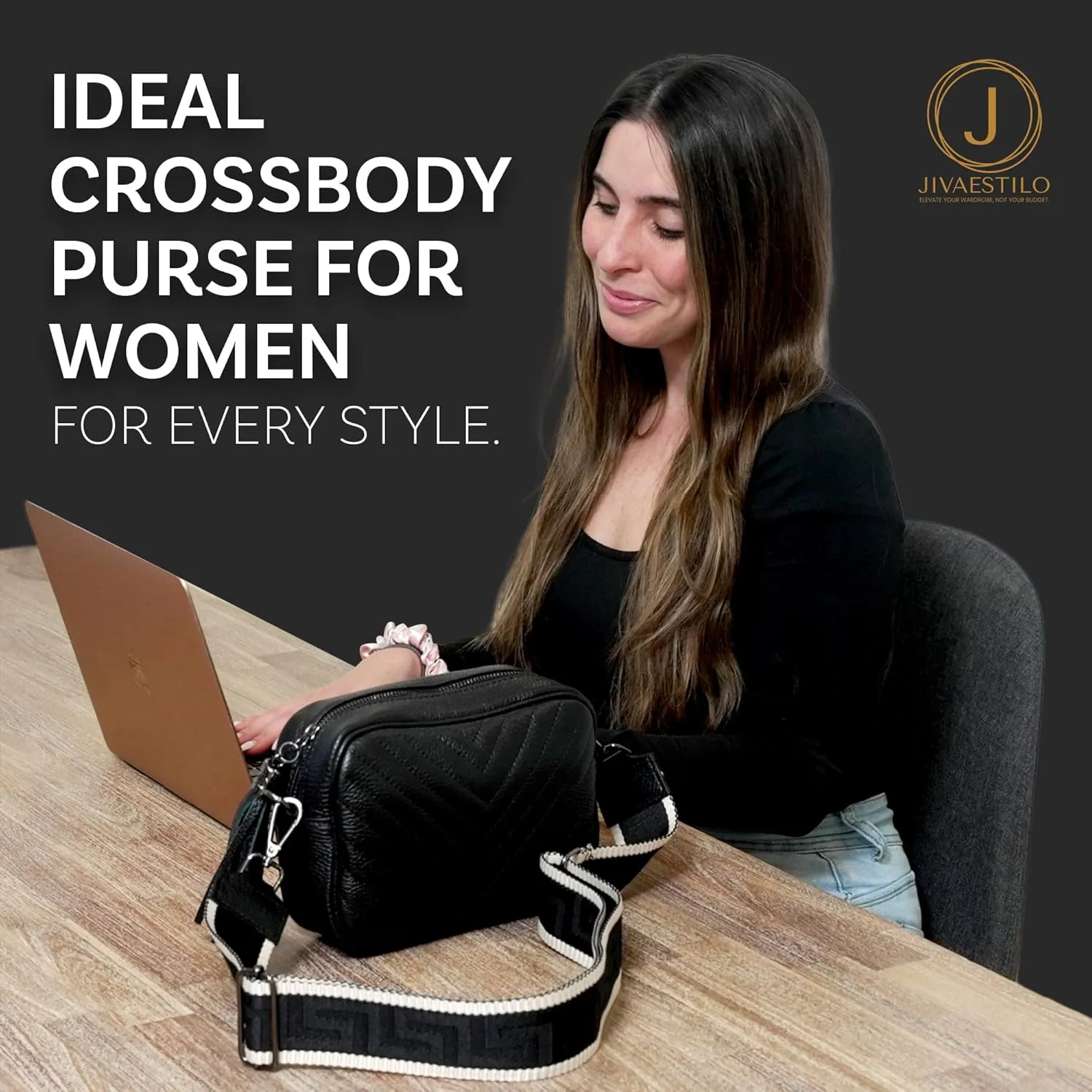 Crossbody Purse for Women - Leather, Trendy Womens Cross Body Bags, Genuine Leather Crossbody Purses