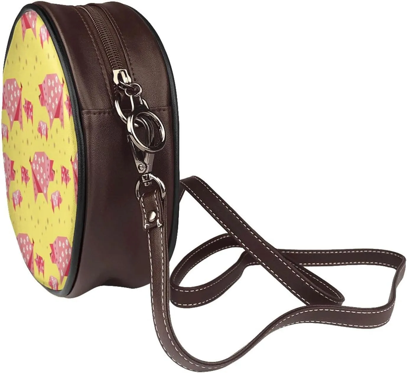 Crossbody Shoulder Bags for Women Small Round Satchel Handbags Purse