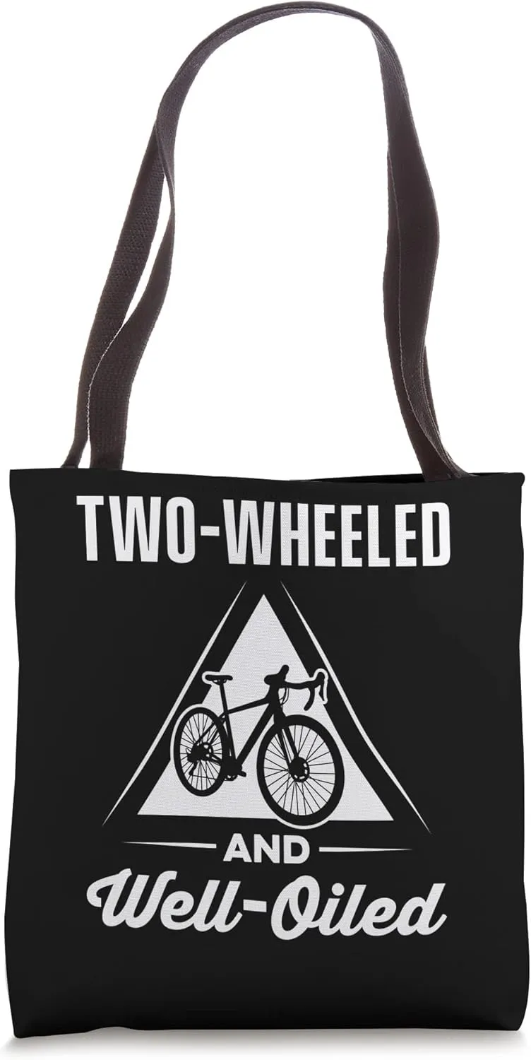 Cycling Two-wheeled And Well-oiled Tote Bag