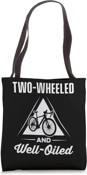 Cycling Two-wheeled And Well-oiled Tote Bag