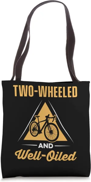 Cycling Two-wheeled And Well-oiled Tote Bag