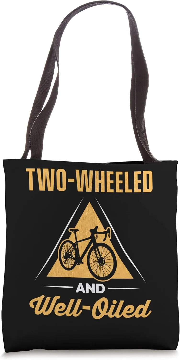 Cycling Two-wheeled And Well-oiled Tote Bag