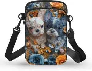 Dachshund Small Crossbody Bag for Women, Jamaica Flag Mini Cell Phone Purse, Bird Dinosaur Portable Shoulder Handbag