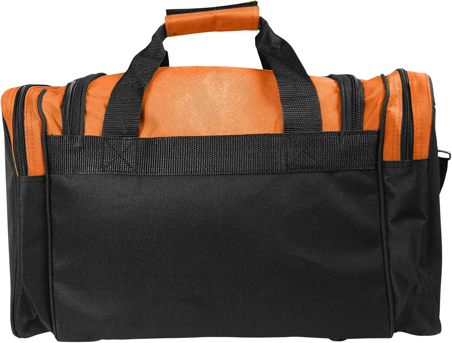 DALIX 17" Duffle Bag Dual Front Mesh Pockets (Black Gold Gray Dark Green Navy Blue Maroon Royal Blue Orange Pink Purple Red White