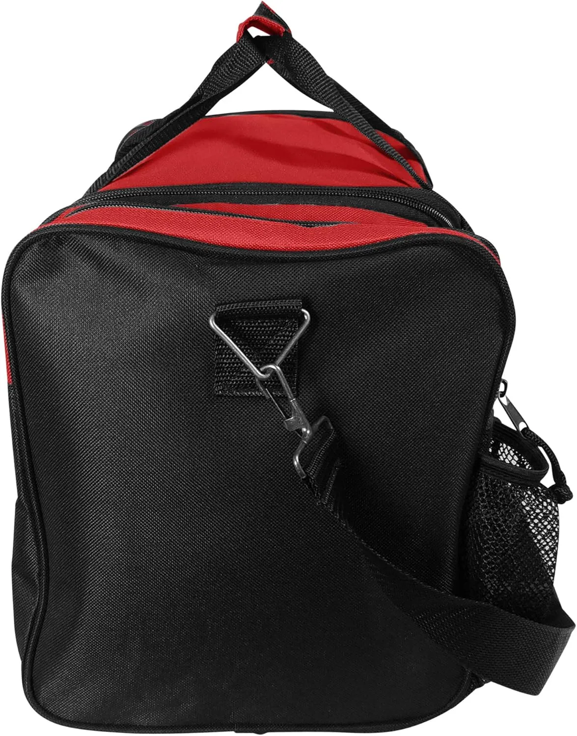 DALIX 17" Duffle Bag Dual Front Mesh Pockets (Black Gold Gray Dark Green Navy Blue Maroon Royal Blue Orange Pink Purple Red White