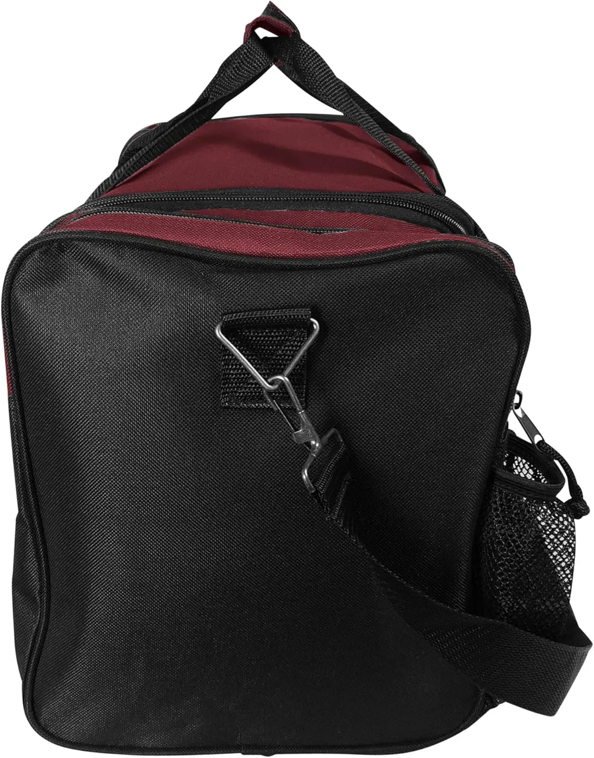 DALIX 17" Duffle Bag Dual Front Mesh Pockets (Black Gold Gray Dark Green Navy Blue Maroon Royal Blue Orange Pink Purple Red White