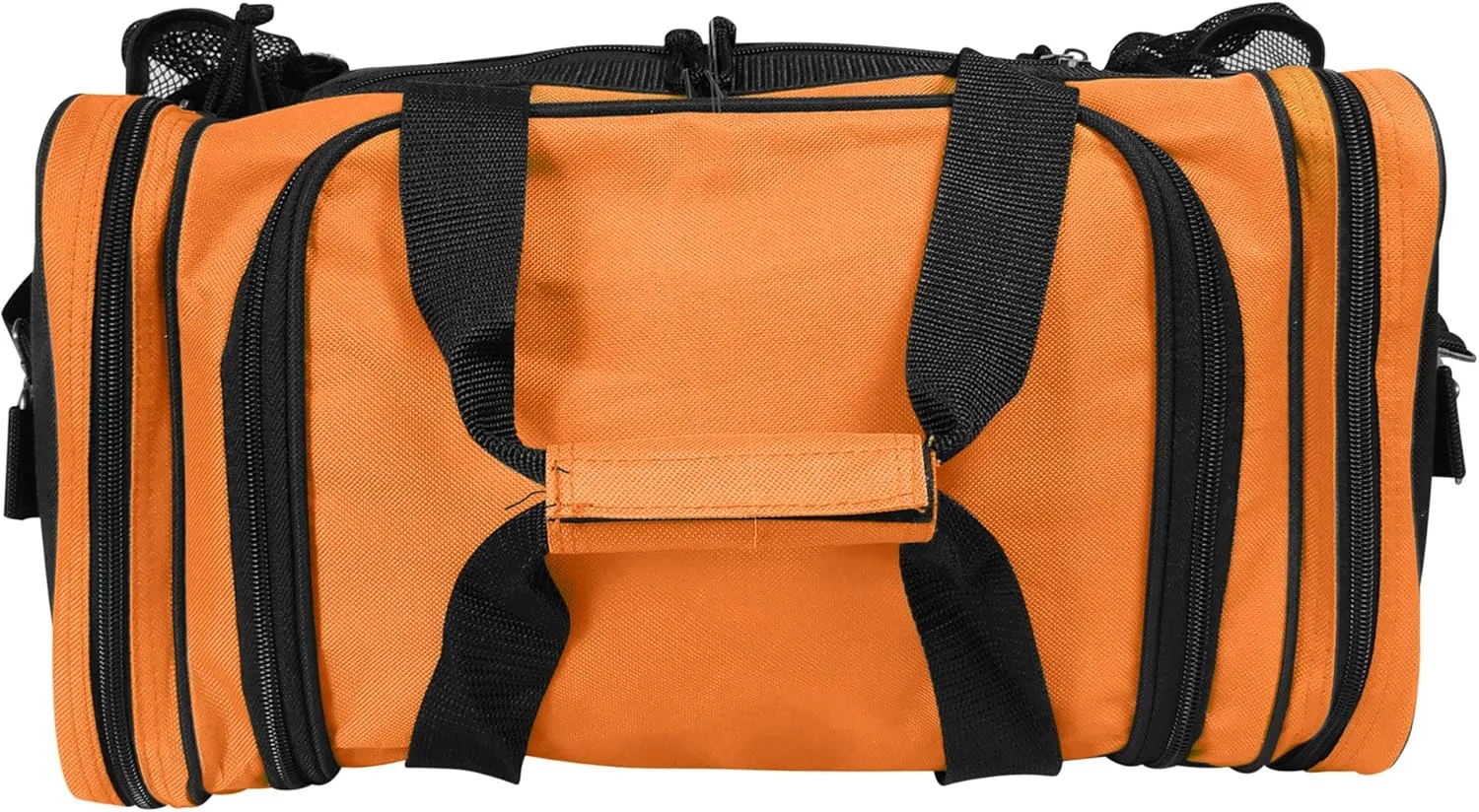 DALIX 17" Duffle Bag Dual Front Mesh Pockets (Black Gold Gray Dark Green Navy Blue Maroon Royal Blue Orange Pink Purple Red White