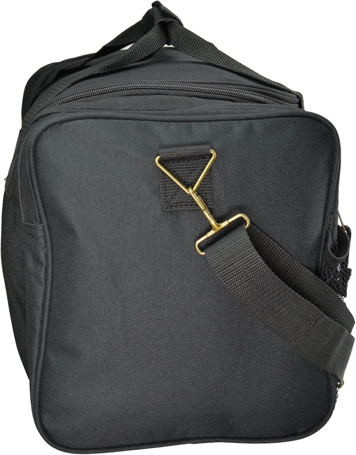 DALIX 17" Duffle Bag Dual Front Mesh Pockets (Black Gold Gray Dark Green Navy Blue Maroon Royal Blue Orange Pink Purple Red White
