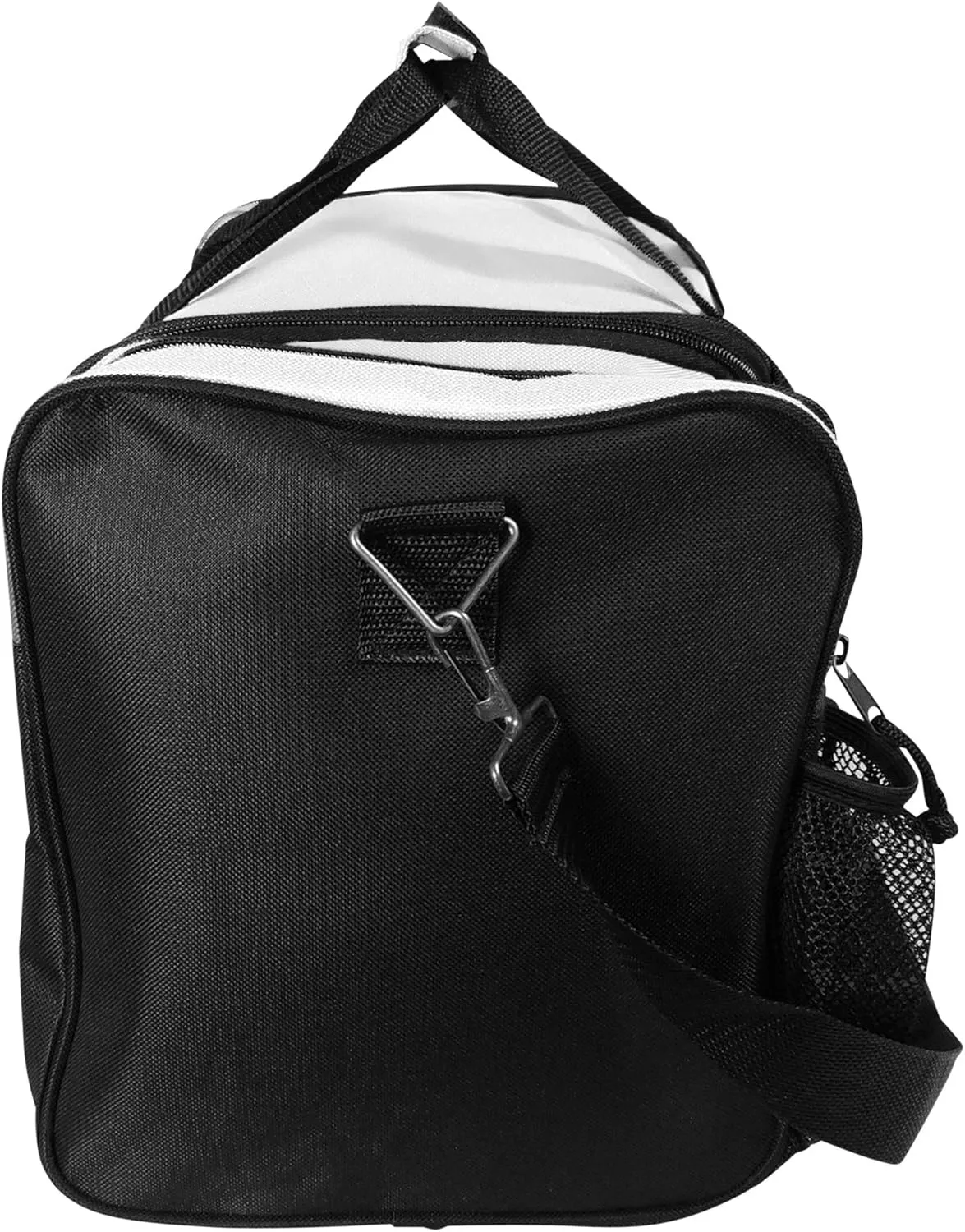 DALIX 17" Duffle Bag Dual Front Mesh Pockets (Black Gold Gray Dark Green Navy Blue Maroon Royal Blue Orange Pink Purple Red White