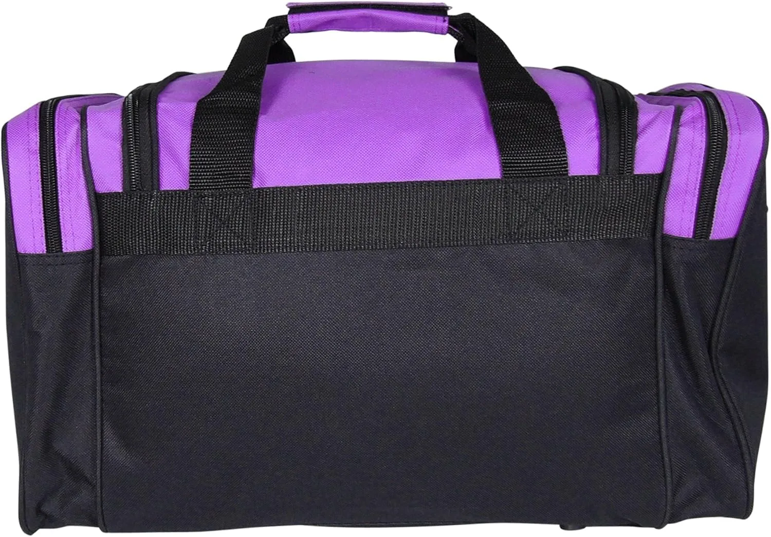 DALIX 17" Duffle Bag Dual Front Mesh Pockets (Black Gold Gray Dark Green Navy Blue Maroon Royal Blue Orange Pink Purple Red White