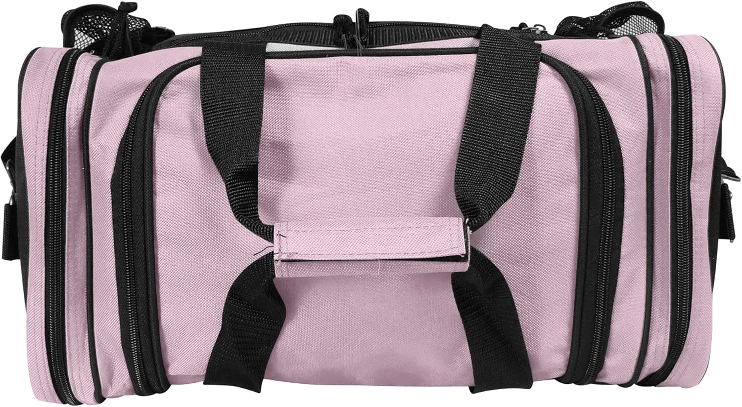DALIX 17" Duffle Bag Dual Front Mesh Pockets (Black Gold Gray Dark Green Navy Blue Maroon Royal Blue Orange Pink Purple Red White