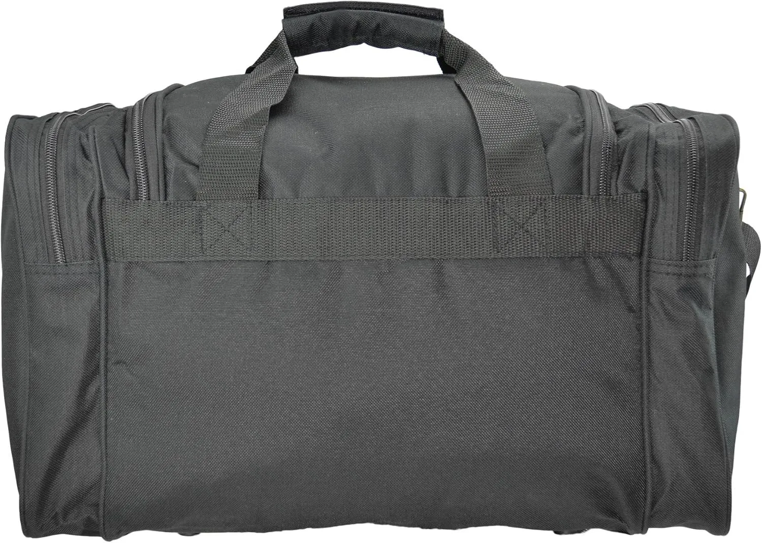 DALIX 17" Duffle Bag Dual Front Mesh Pockets (Black Gold Gray Dark Green Navy Blue Maroon Royal Blue Orange Pink Purple Red White