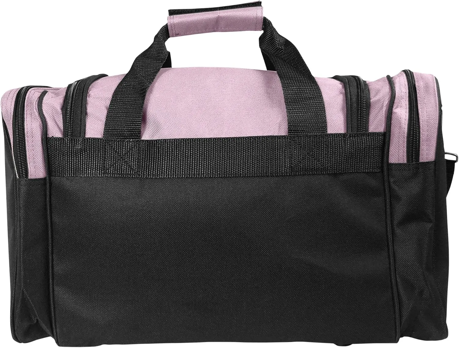 DALIX 17" Duffle Bag Dual Front Mesh Pockets (Black Gold Gray Dark Green Navy Blue Maroon Royal Blue Orange Pink Purple Red White